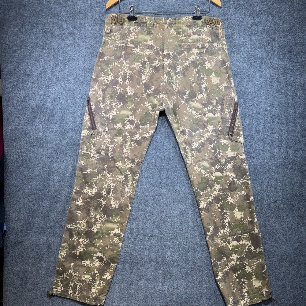 Empire Digital Camo Cargo Pants Mens Large Green Ripstop Tactical Drawstring Y2K - Picture 2 of 16